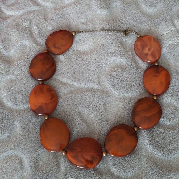 Brown stone necklace - Picture 2 of 2
